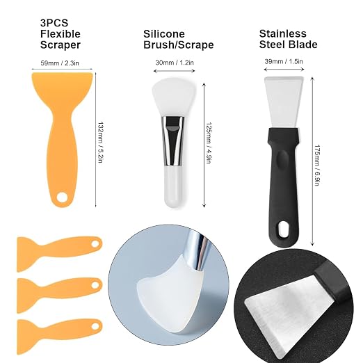 Resin 3D Printer Accessories Kit, Including Cleaning Silicone pad and Stainless