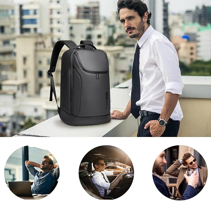 BANGE Business Smart Backpack Waterproof fit 15.6 Inch Laptop Backpack