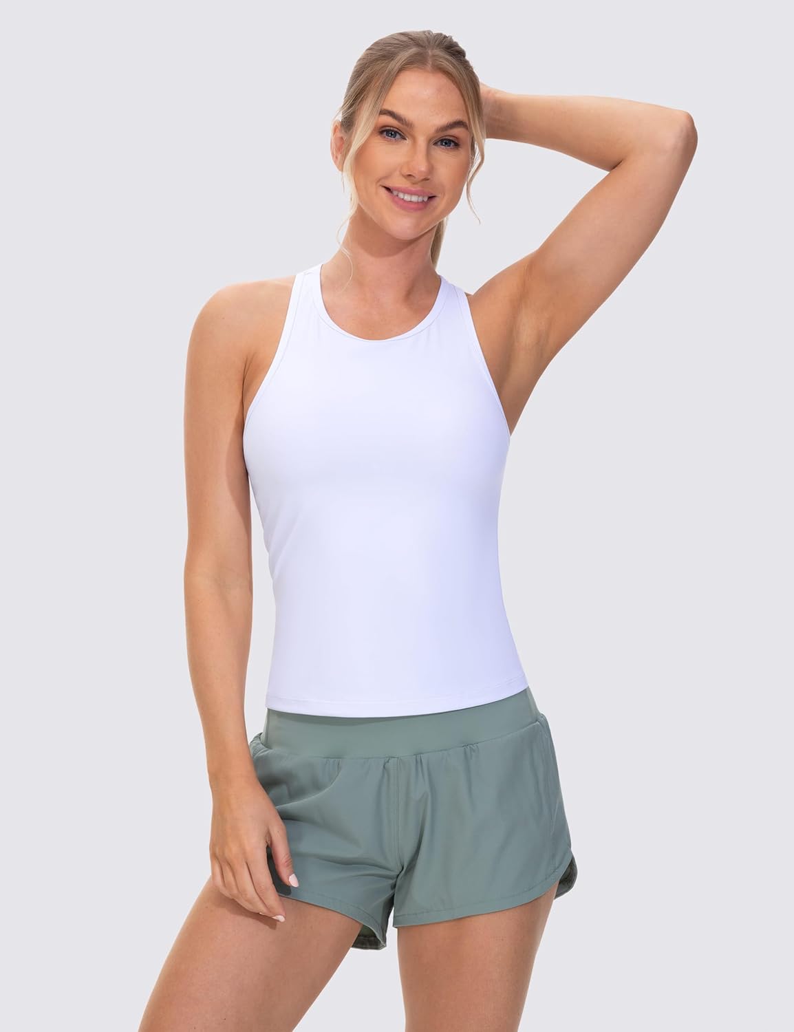 The Gym People Racerback Workout Tank Tops - Slim Fit Sleeveless Athletic Shirts for Women