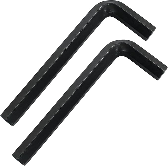 Biaungdo 2 Pcs Black 12mm Hex Key Wrench, Small Allen key Wrench, L Shaped Hexagon Hex Key Spanner Set Hexagon Head Replacement Repairing Tool for Repairing Bike, Furniture