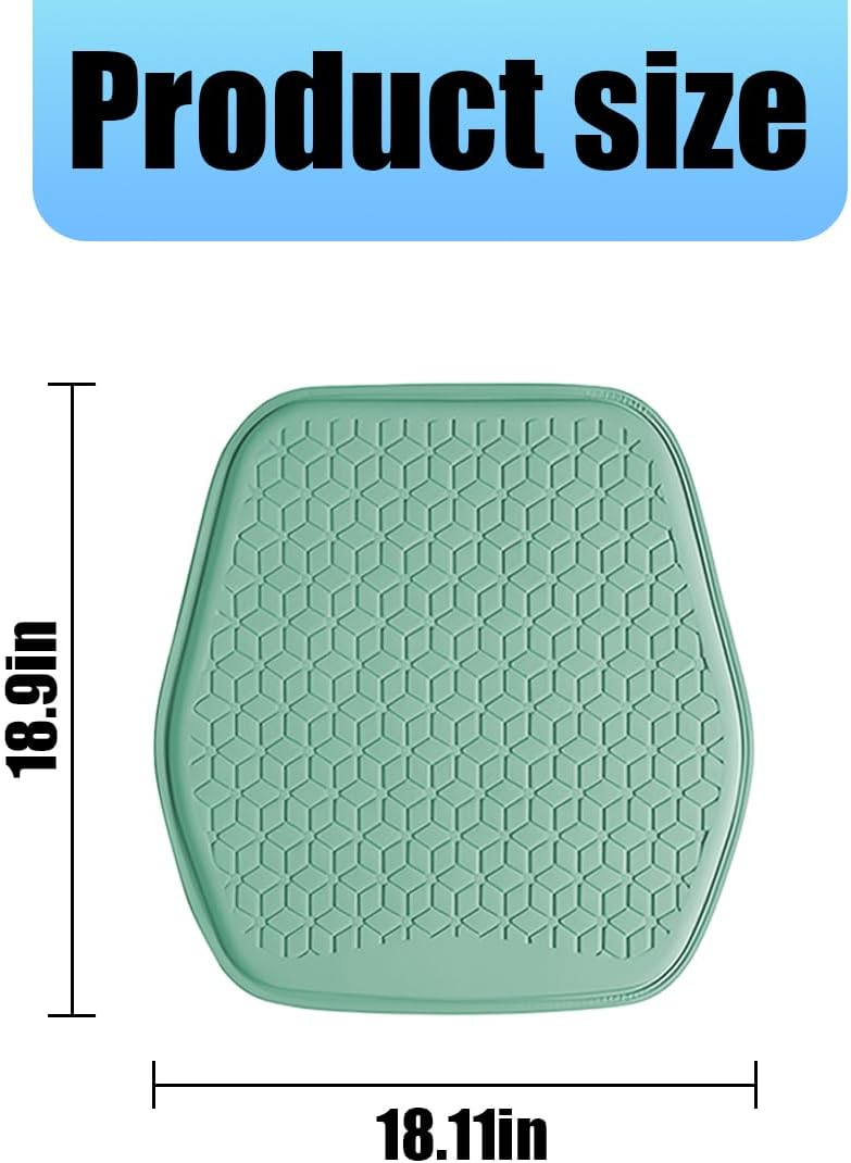 Zpana Gel Car Seat Cushion, Non-Slip Breathable Pad for Driving, Green