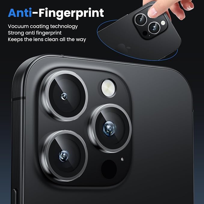 WSKEN for iPhone 16 Pro/iPhone 16 Pro Max Camera Lens Protector