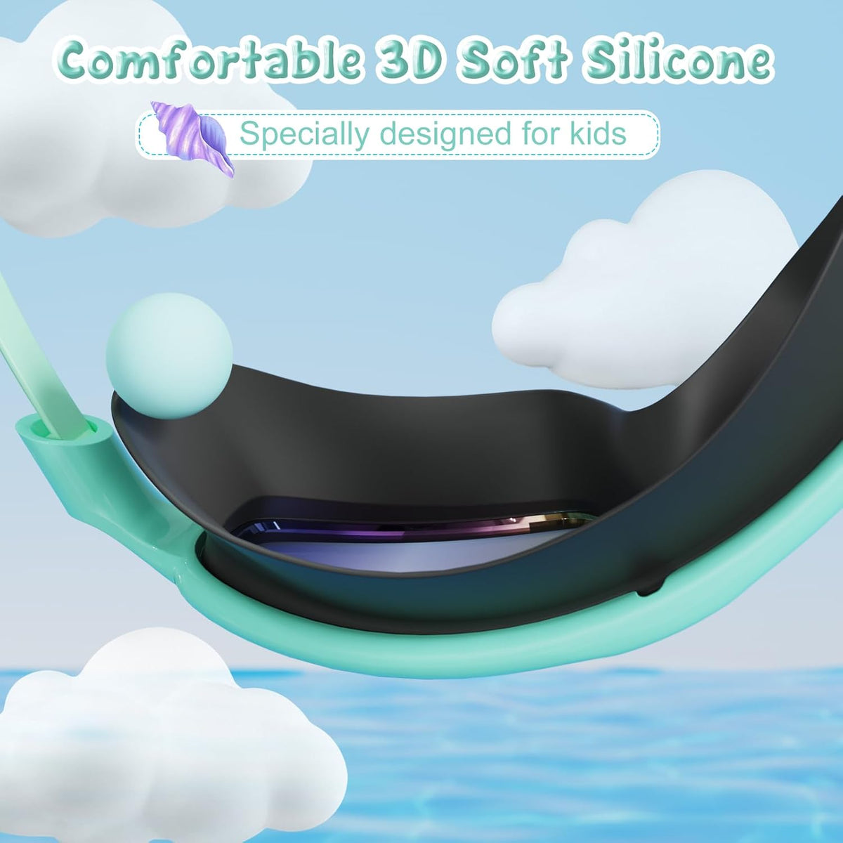 VegoVia Kids Swim Goggles - Anti-Fog UV Protection | Wide View, 2 Pack for Ages 3-15