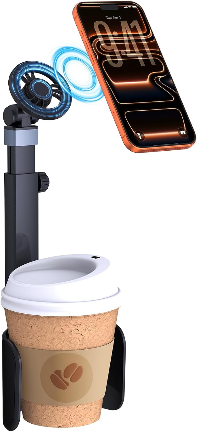 Vitog 2-in-1 Phone Holders for Your Car, Universal Cup Holder Phone Holder