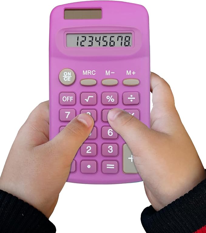 Basic Calculator Dual Power 8 Digit Desktop Calculator