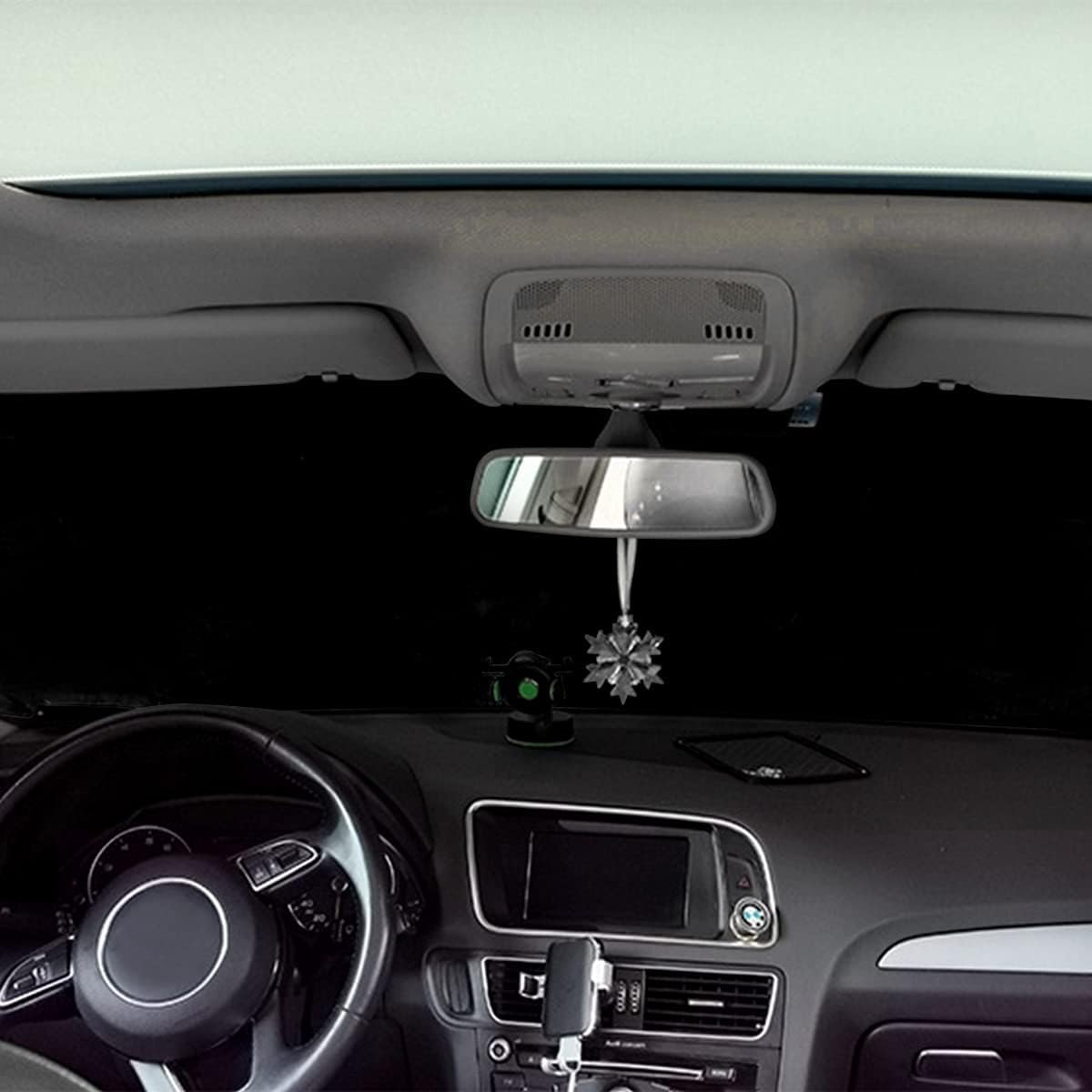 Windshield Snow Cover for Cars, Trucks, Vans - Waterproof, Windproof Winter Frost and Ice Removal Sunshade With Side Mirror Covers