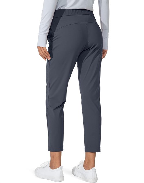 G Gradual Women's 7/8 Stretch Ankle Pants - Deep Pockets for Golf, Lounge & Travel