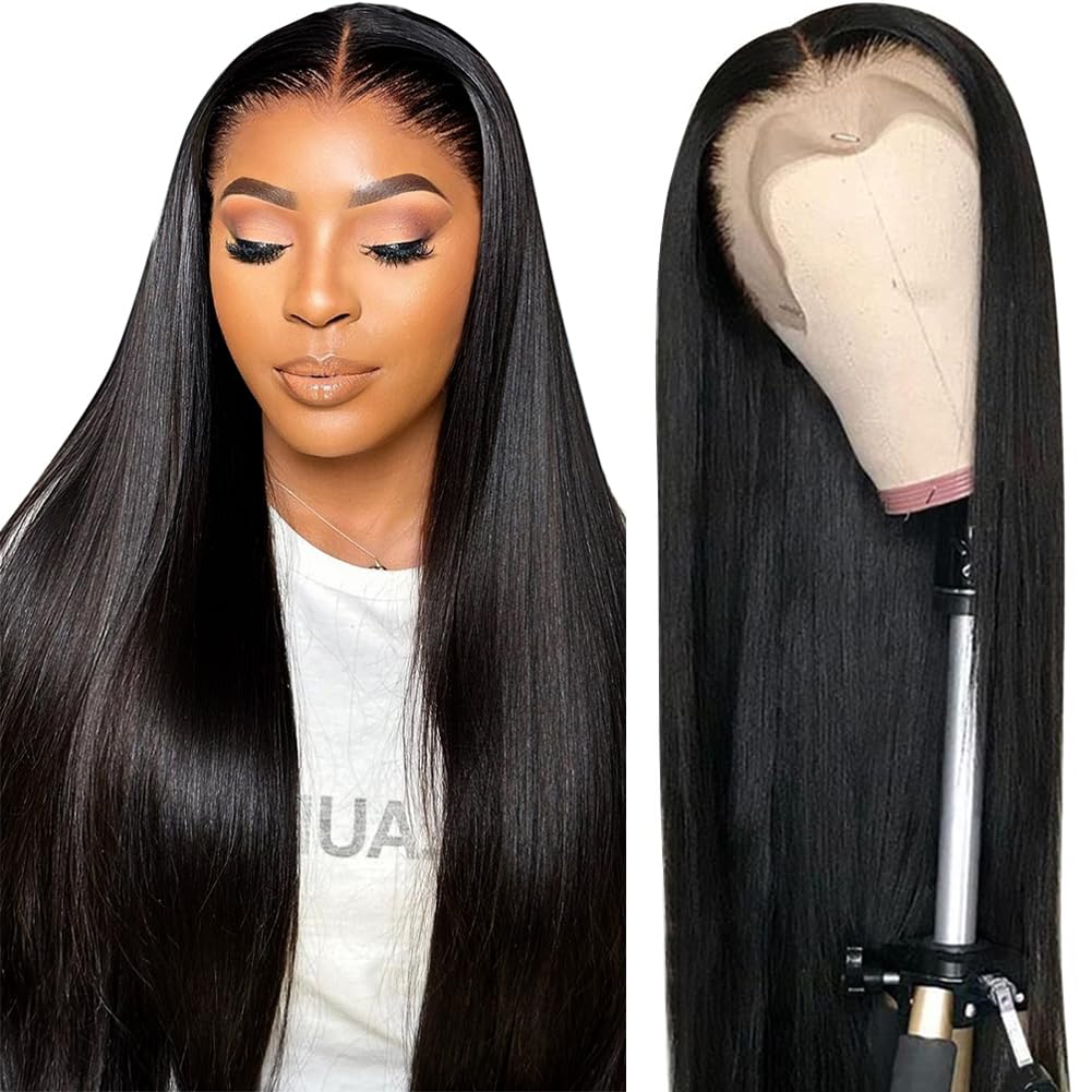 Cute Bein 250% Density 13X6 Hd Transparent Lace Front Wigs Human Hair 28 Inch Lace Frontal Wigs Human Hair Wigs For Black Women