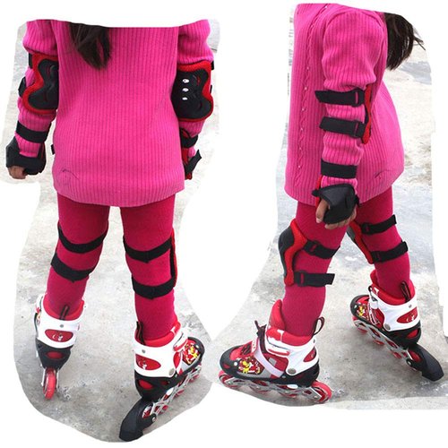 Kids Helmet and Knee Pads Elbow Pads Kids Skateboarding Protective Gear Set Roller Skate Scooter Cycling BMX Bike Riding Helmet and Pads with Carry Bag