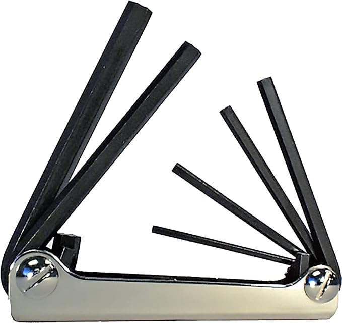 EKLIND 20511 Steel Handle Fold-up Hex Key allen wrench - 5pc set SAE Inch Sizes 3/16-3/8