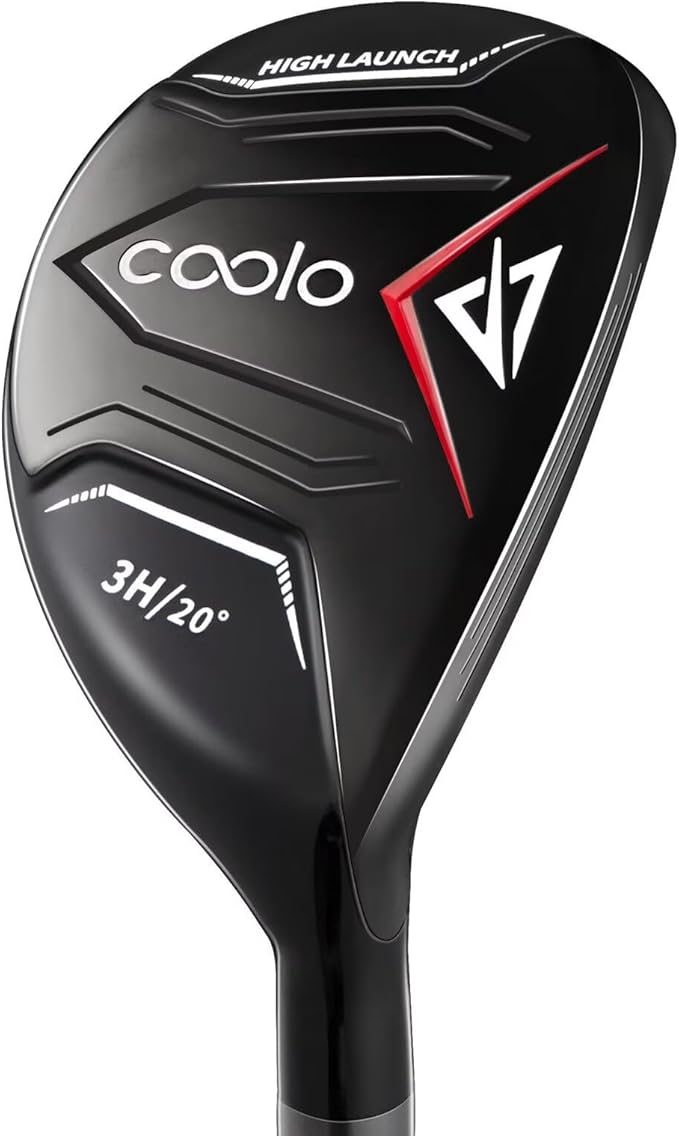COOLO Golf Hybrid for Average Golfer, Designed for High Launch and Smooth Hits, 3/4/5/6/7 Hybrid, Right and Left Handed