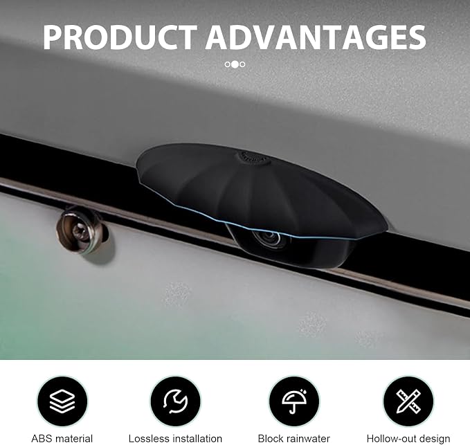 Car Rear View Camera Cover, Waterproof Umbrella-shaped Backup Lens Protector
