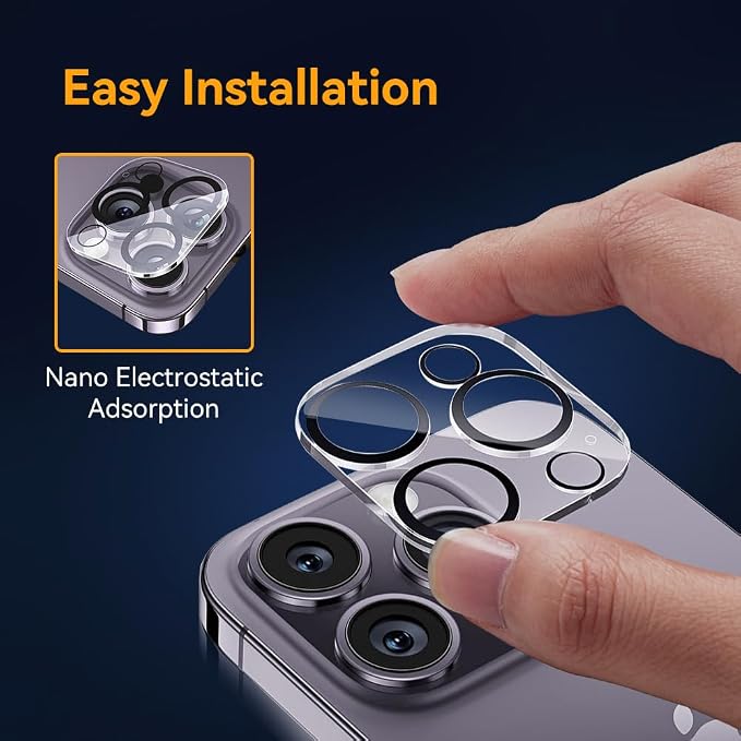 Camera Lens Protector for iPhone 16 pro 6.3 / iPhone 16 pro max 6.9, 9H
