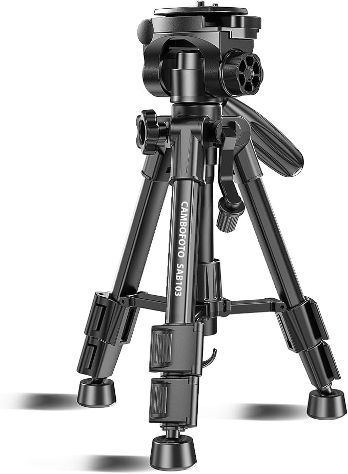 CAMBOFOTO 30"-Camera-Tripod, Porfessional Aluminum Heavy Duty Tripod Stand