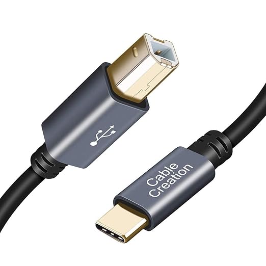 CableCreation USB B to USB C Printer Cable 10FT, USB-C to USB B Printer Cord