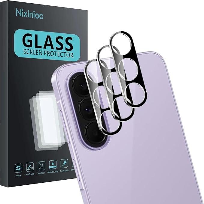 3 Pack Camera Lens Protector for Samsung Galaxy A57/A37 5G, Tempered Glass
