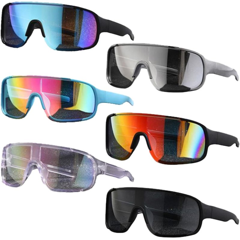 Paleshy 6 Pack Sports Sunglasses for Men and Women, UV400 Protection, Lightweight Wraparound Non-Slip for Sunglasses for Running Cycling Fishing Golf Volleyball Hiking Outdoor Activities