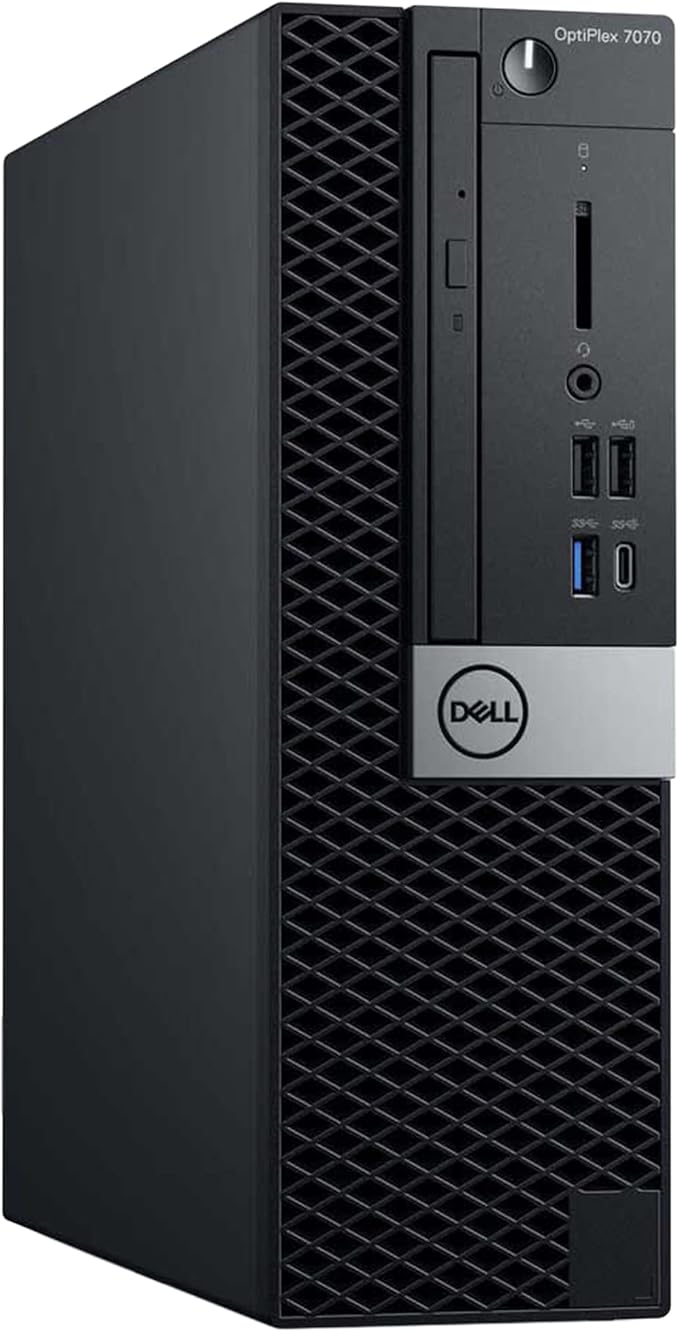 Dell Optiplex 7070 Desktop Computer | Hexa Core Intel i7 (3.4) | 16GB DDR4 RAM | 1TB SSD Solid State | Windows 11 Professional | Home or Office PC, Black (Renewed)