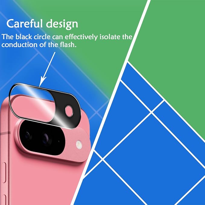 BIGFACE for Pixel 9 Tempered Glass Screen Protector + Camera Lens Protector