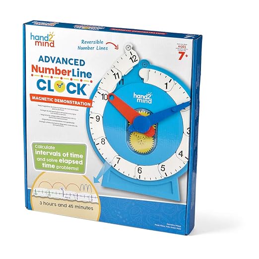hand2mind Advanced Magnetic NumberLine Clock