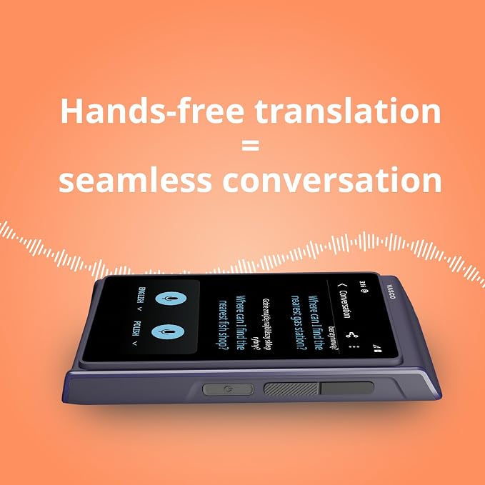 Vasco Translator Q1 | AI Voice Cloning Language Translator Device | 113