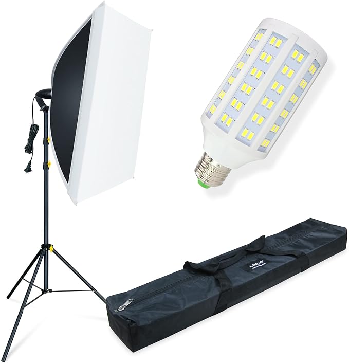LINCO LED Softbox Photography Lighting Kit 20"x28" Professional Photography
