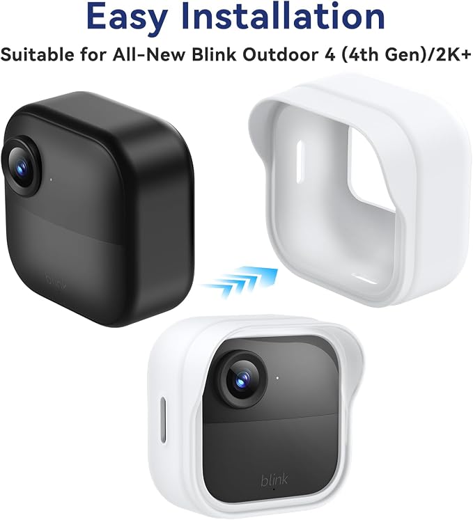 Silicone Case Cover for Blink Outdoor 4/2K+, Weatherproof Silicone Cover Skin