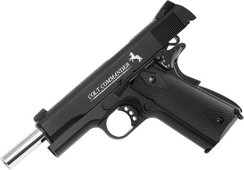 Colt Commander .177 BB Gun Air Pistol - Metal Frame, Realistic Blowback Action