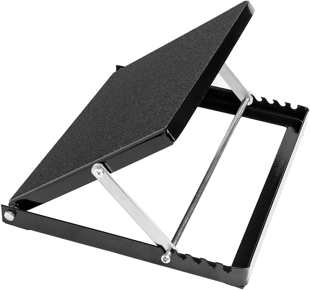 Professional Steel Calf Stretcher - Adjustable Ankle Incline Board with Non-Slip Surface | 16" x 14", 500 LB Capacity