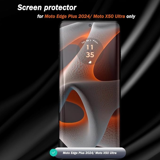 3+2 Pack Screen Protector for Motorola Edge 50 Pro Flexible TPU Film