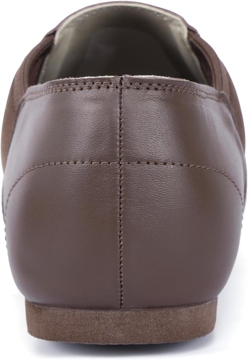 Linodes Unisex Jazz Dance Shoes - Slip-On Leather Upper for Men and Women | Comfortable Fit