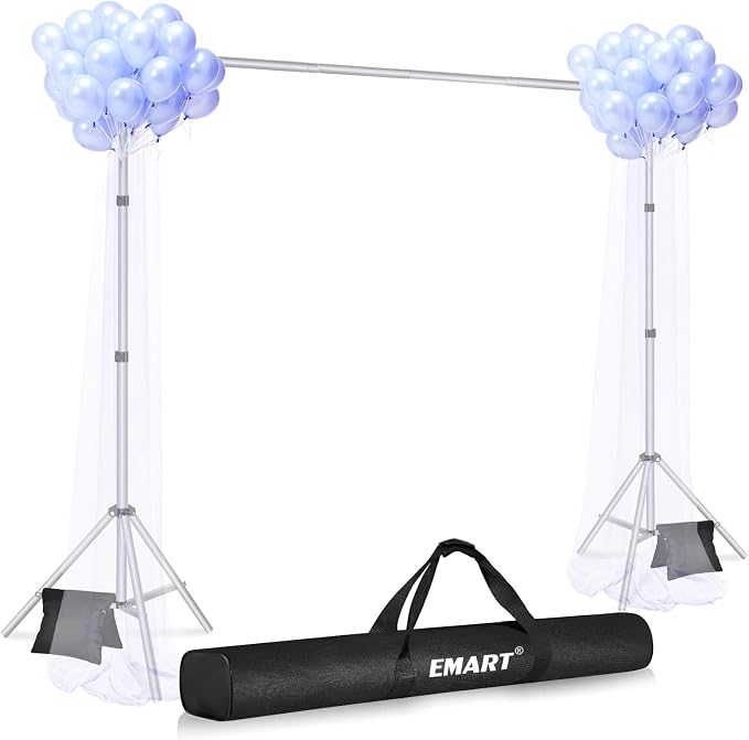 EMART Backdrop Stand 10x7ft Photo Studio Adjustable Background Stand Support kit