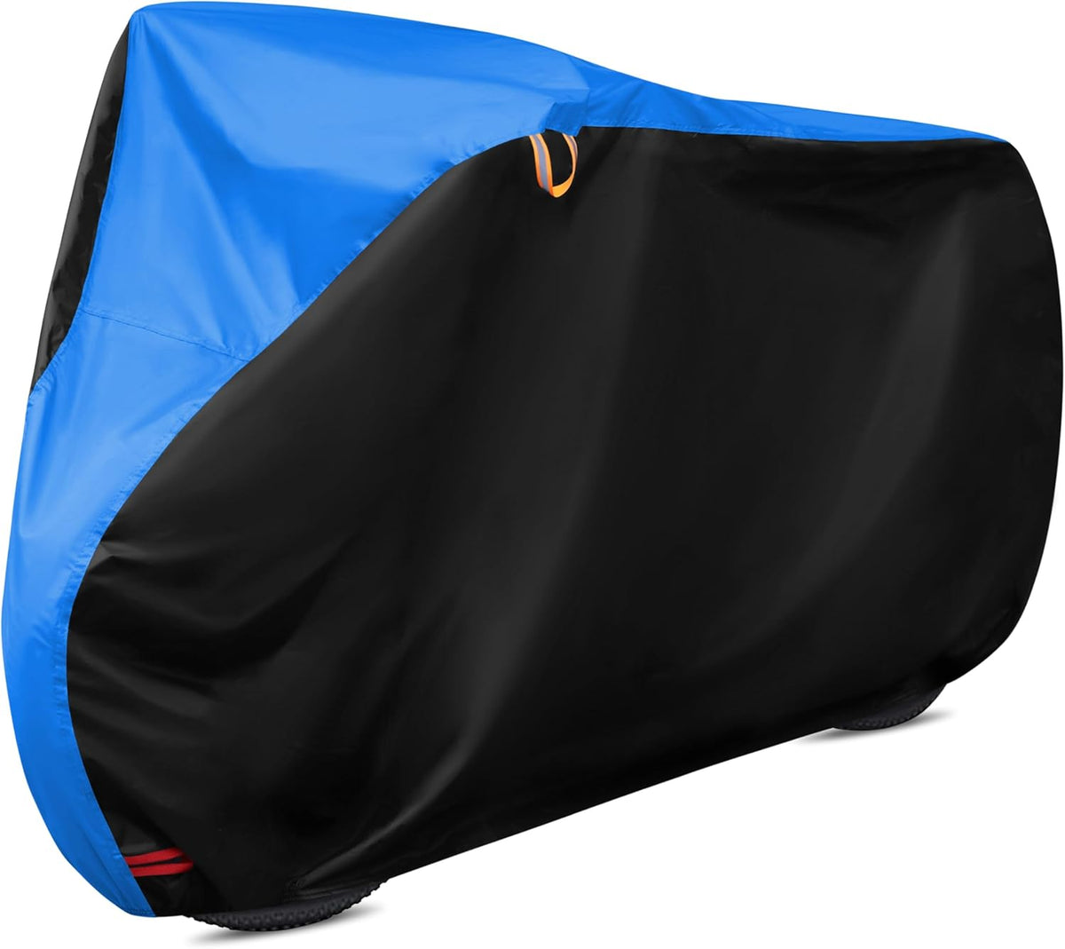 Skiennix Bike Cover - All Weather Waterproof Protection with Lock Hole | XL Size (Black & Blue, 79 x 27.5 x 44 Inches)