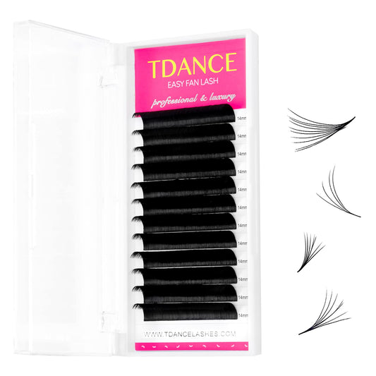 Tdance Eyelash Extension Supplies Rapid Blooming Volume Eyelash Extensions Thickness 0.05 D Curl 18Mm Easy Fan Volume Lashes Sel