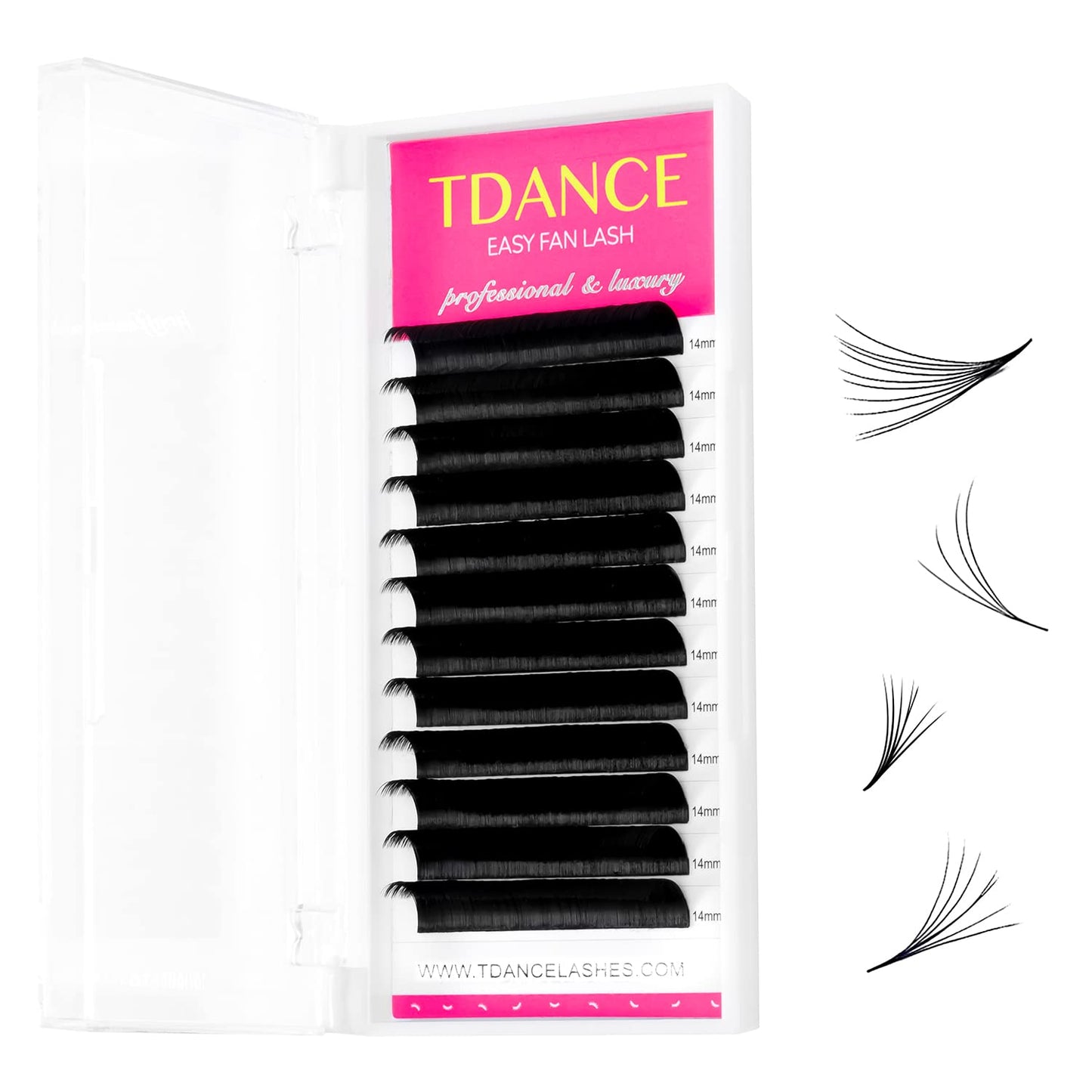 Tdance Eyelash Extension Supplies Rapid Blooming Volume Eyelash Extensions Thickness 0.07 D Curl 12Mm Easy Fan Volume Lashes Sel
