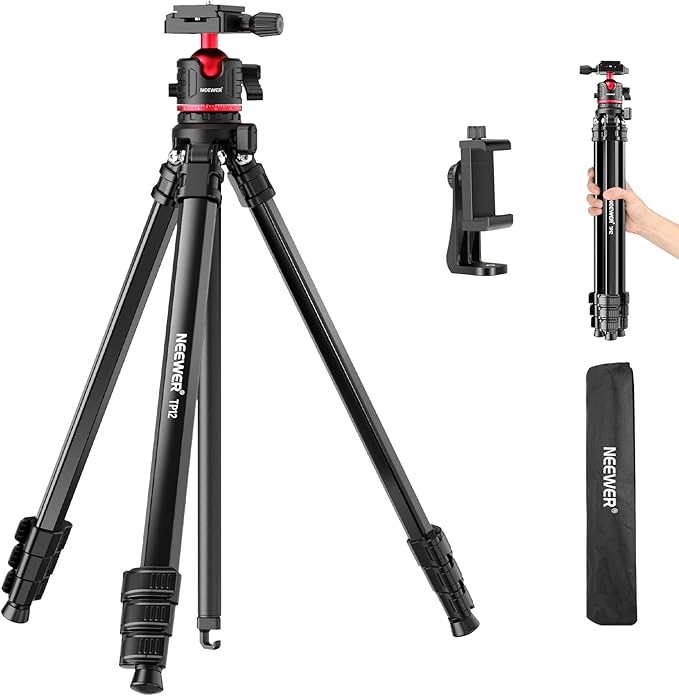NEEWER Basics 66.5"/169 cm Travel Tripod