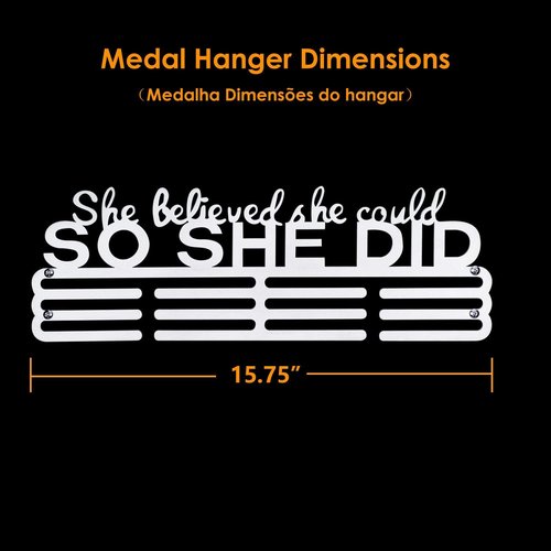 Medal Hanger | Easy to Install Wall-Mounted Medal Holder for Runners - Stylish Display Upgrade