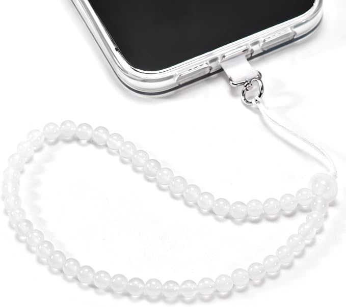 Agate Beaded Phone Wrist Strap for Women Men Stone Beads Charm Handmade