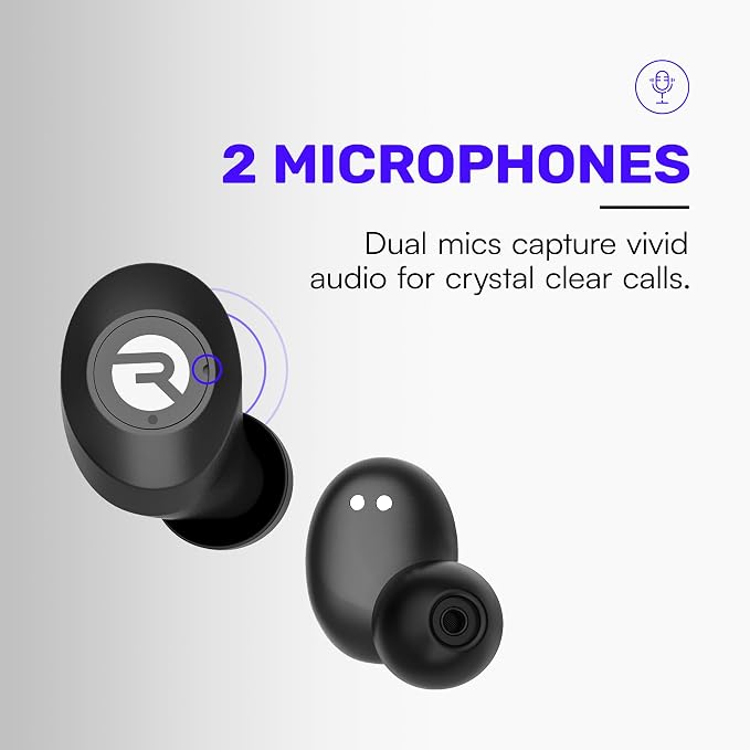 Raycon Everyday Bluetooth Wireless Earbuds with Microphone - Active Noise Cancelling, Sweat & Water-Resistant Earphones, Ear Buds Wireless Bluetooth Up to 32 Hours Playtime (Mint)