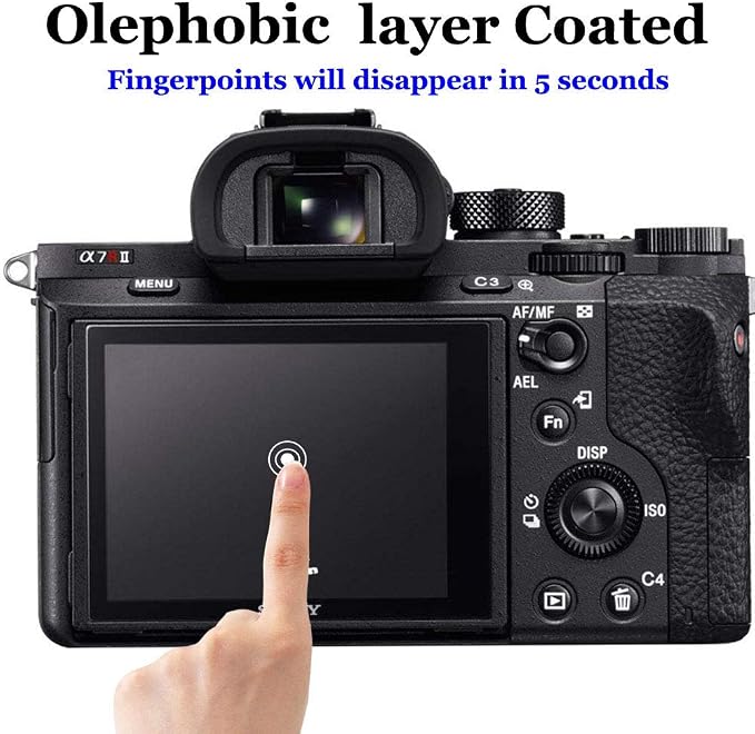 ULBTER A1 Screen Protector for Sony Alpha 1 / A1 Camera & Hot Shoe Cover 0.3mm