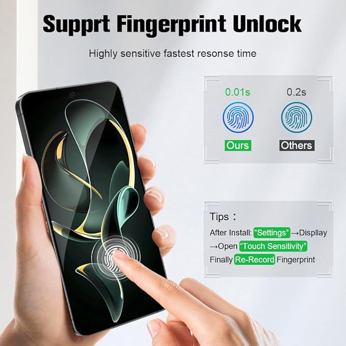 2 Pack Galaxy S26 Anti spy Privacy Screen Protector, 9H Tempered Glass