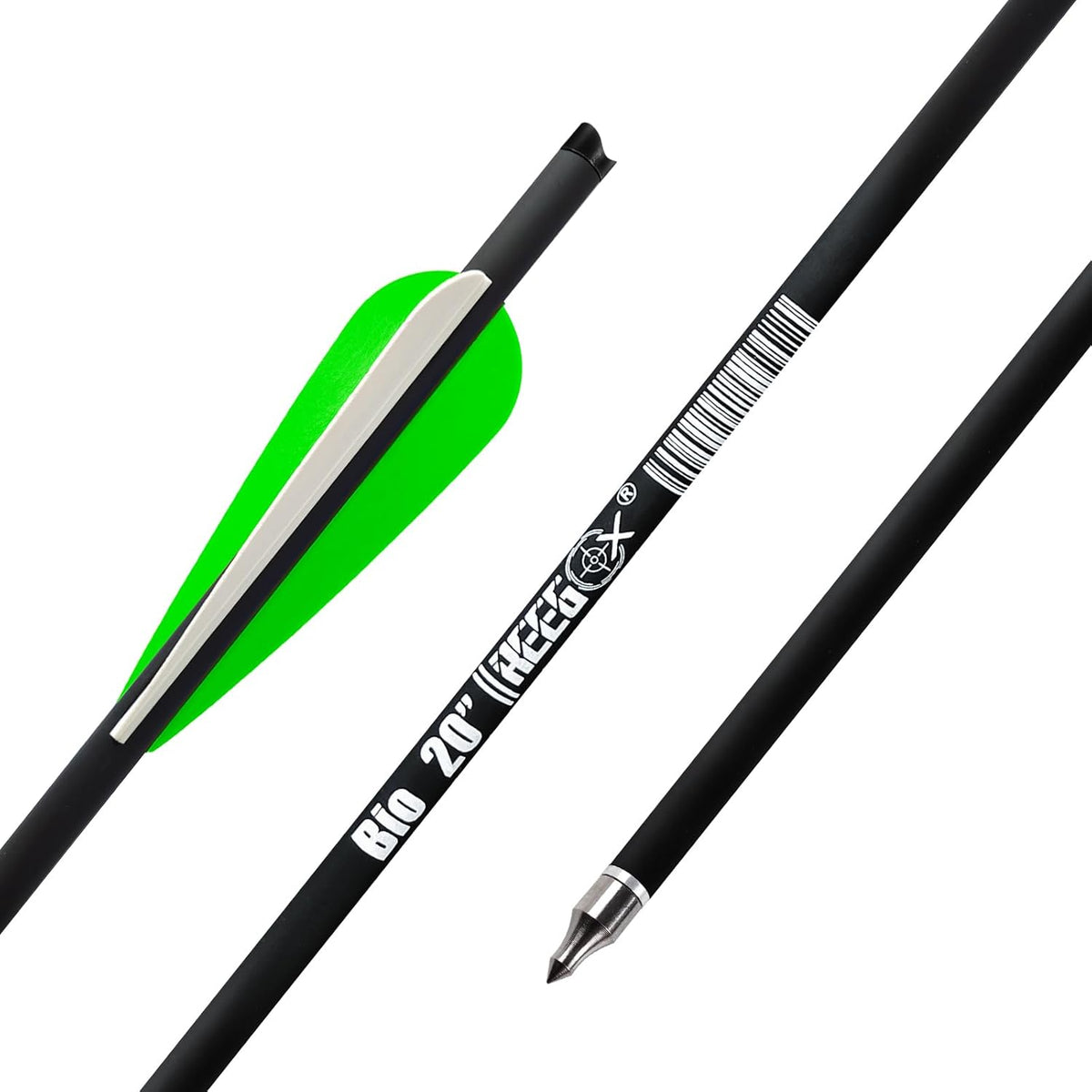 REEGOX Crossbow Bolts - 16/18/20 Inch Bio Arrows with Moon Nocks & Removable Tips | Pack of 12