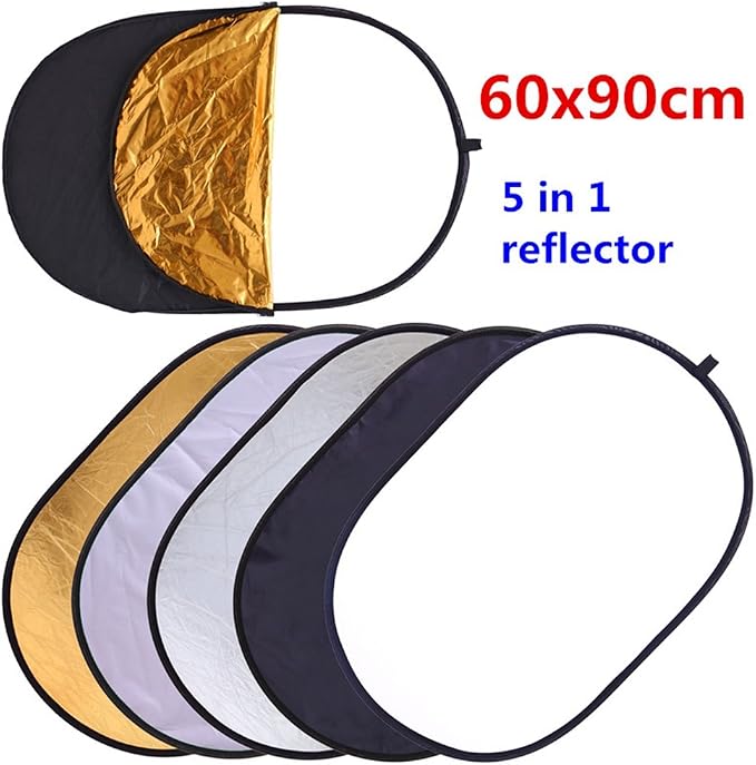Collapsible 5-in-1 Oval Reflector Diffusers