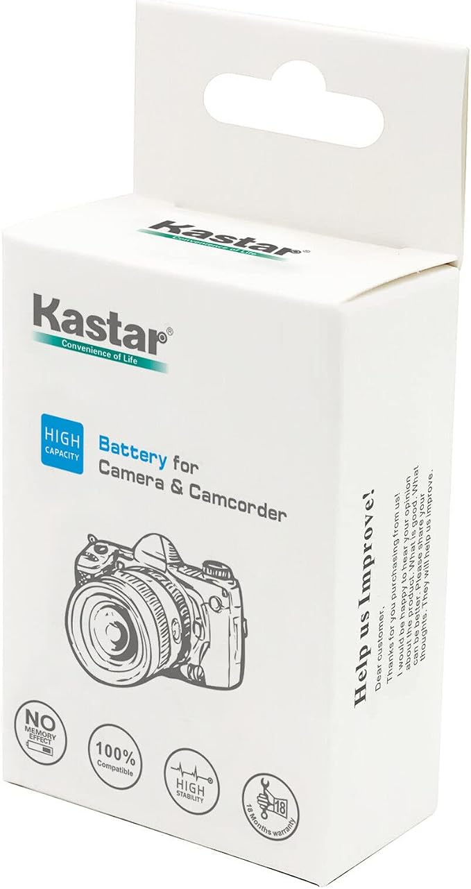 Kastar 2-Pack Battery & AC Wall Charger Replacement