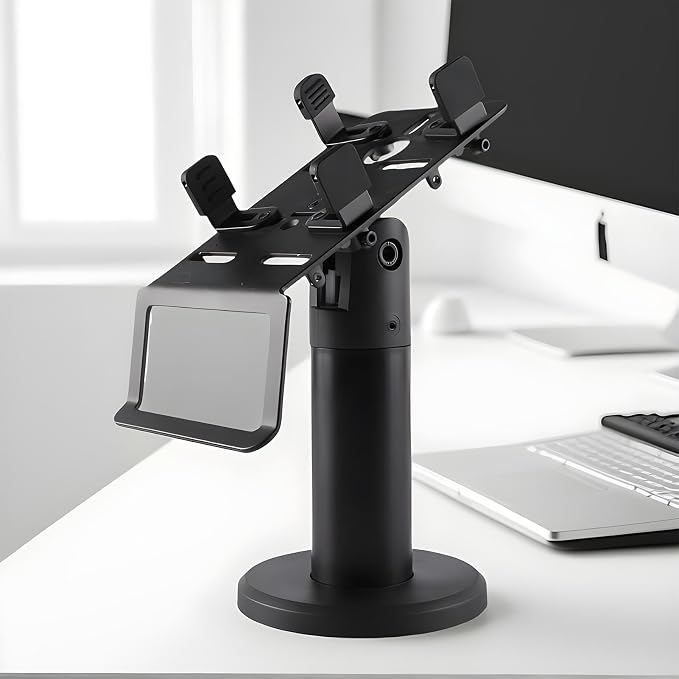 POS System Stand, 360-Degree Rotation Holder, Ergonomic Credit Card Terminal