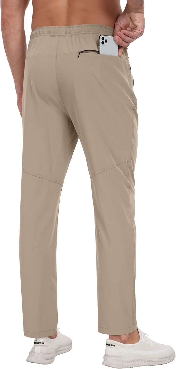 Zoofly Men's Athletic Sweatpants - Breathable Quick-Dry Joggers for Workouts & Hiking