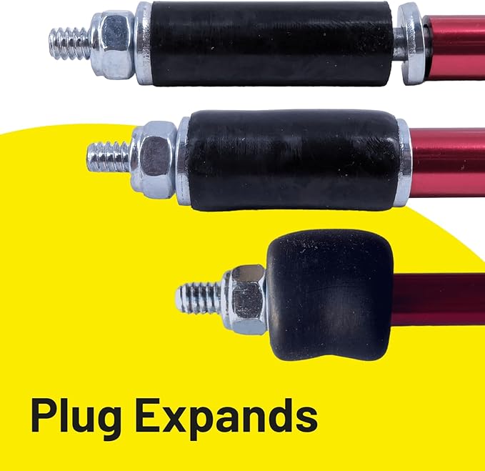 Jet Swet 2062 Temporary Pipe Plug Kit 3 Tools - Professional Water Stopper & Leak Repair Set (1/2, 3/4, 1 inch), Replacement Parts & Gaskets