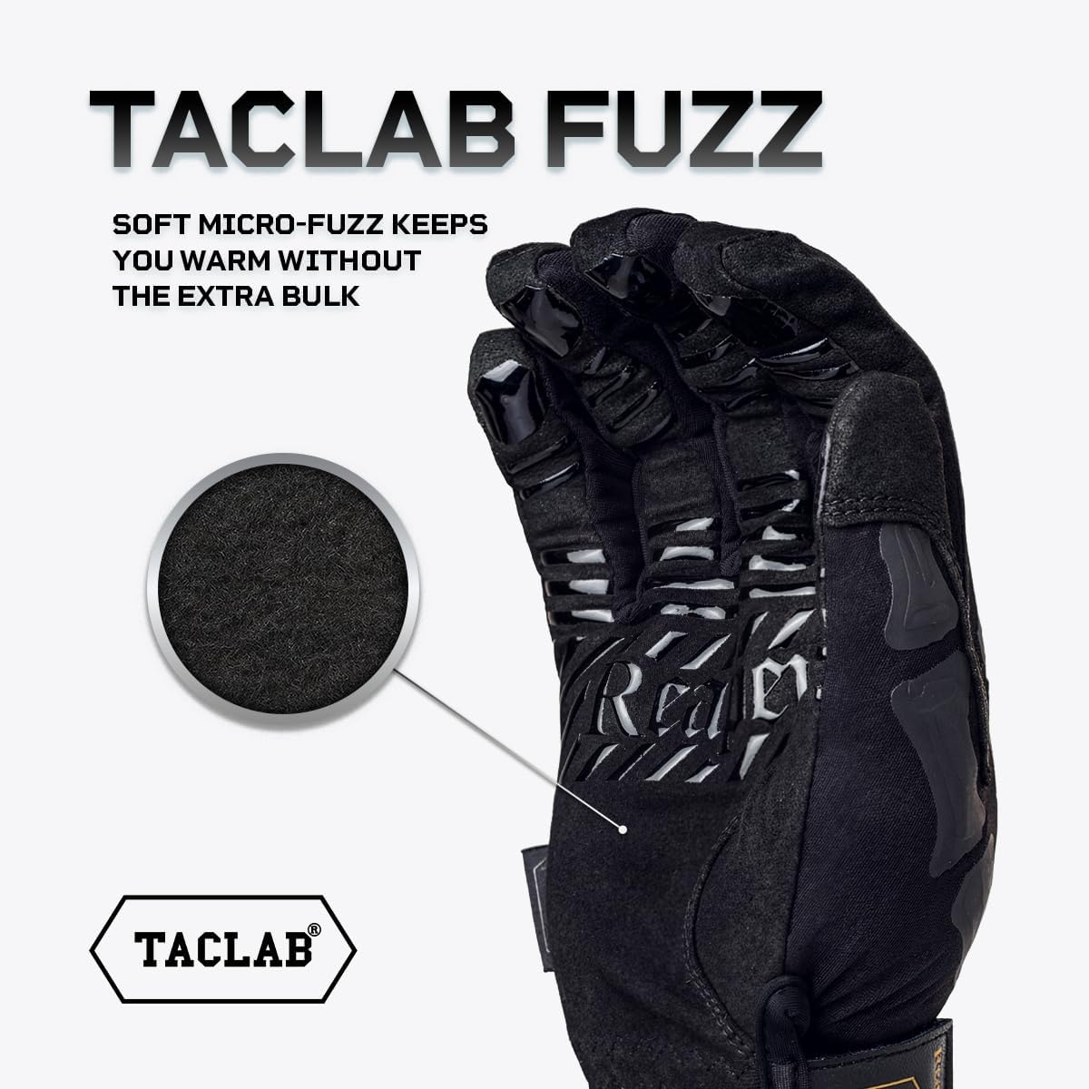 TACLAB Patrol Reaper Warm Skeleton Gloves - Flexible Grip for Hiking, Hunting & Outdoor Activities