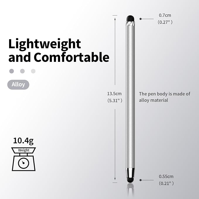 10 PCS Stylus, Stylus Pen for Touchscreen, Stylus 2-in-1 High Sensitivity &