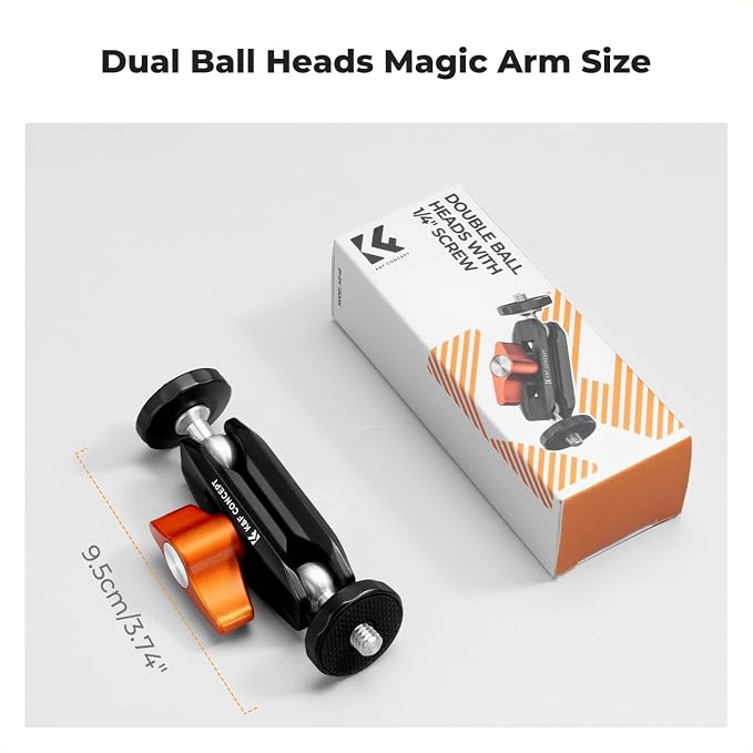 K&F CONCEPT Articulating Mini Magic Arm 360° Swivel Dual Ball Heads